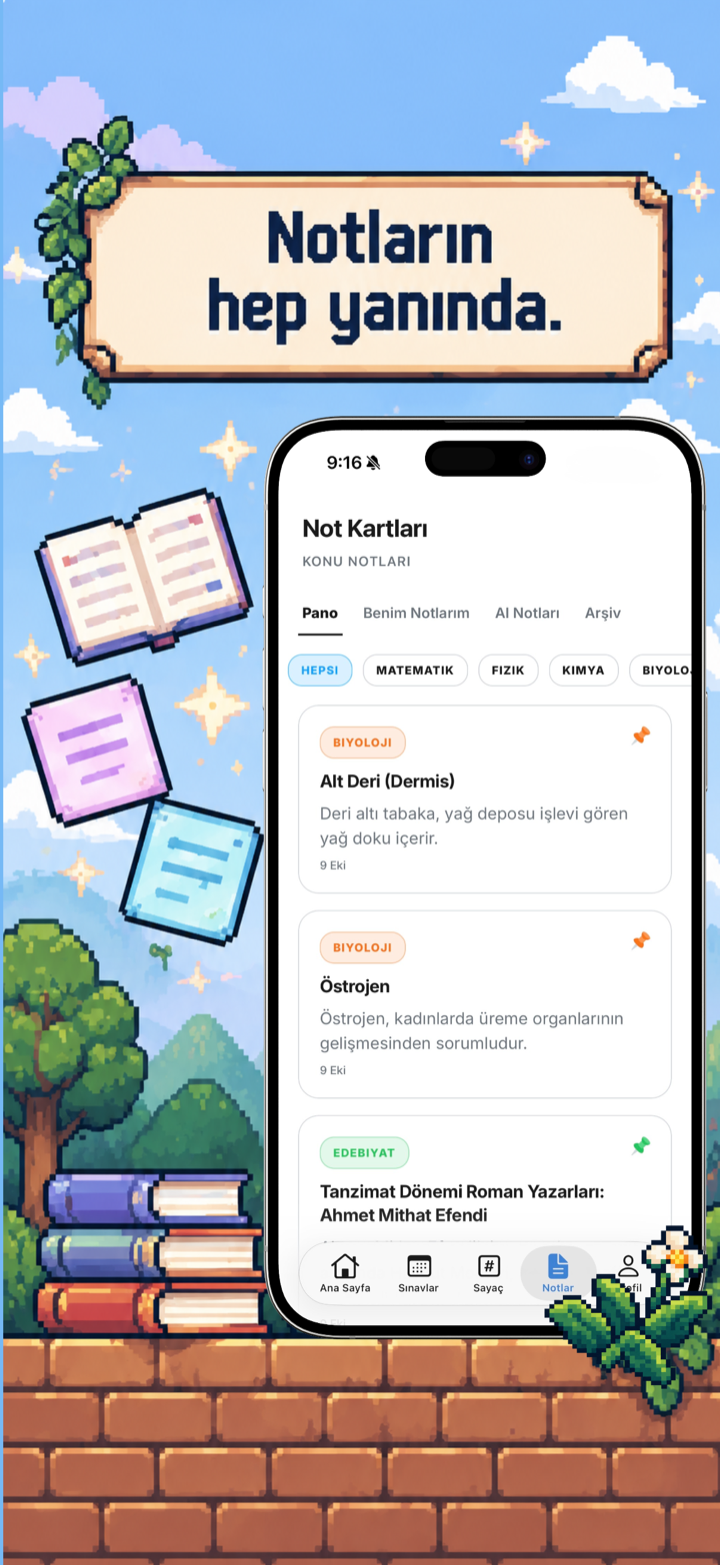 Notlar: notların hep yanında